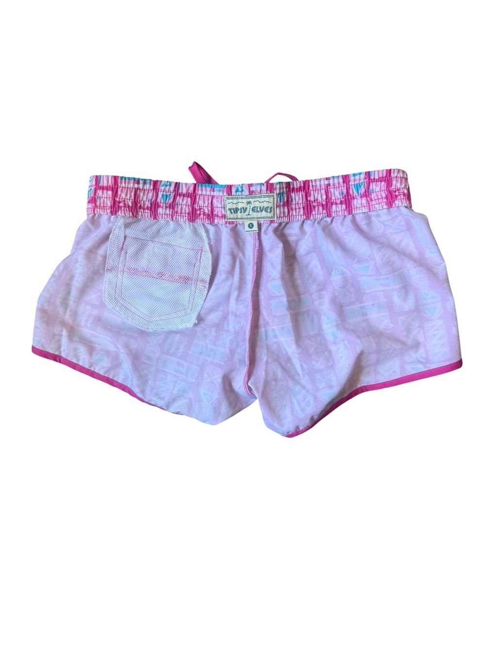Tipsy Elves Pink Tribal Geometric Athletic Shorts Small Like New! - Picture 5 of 6